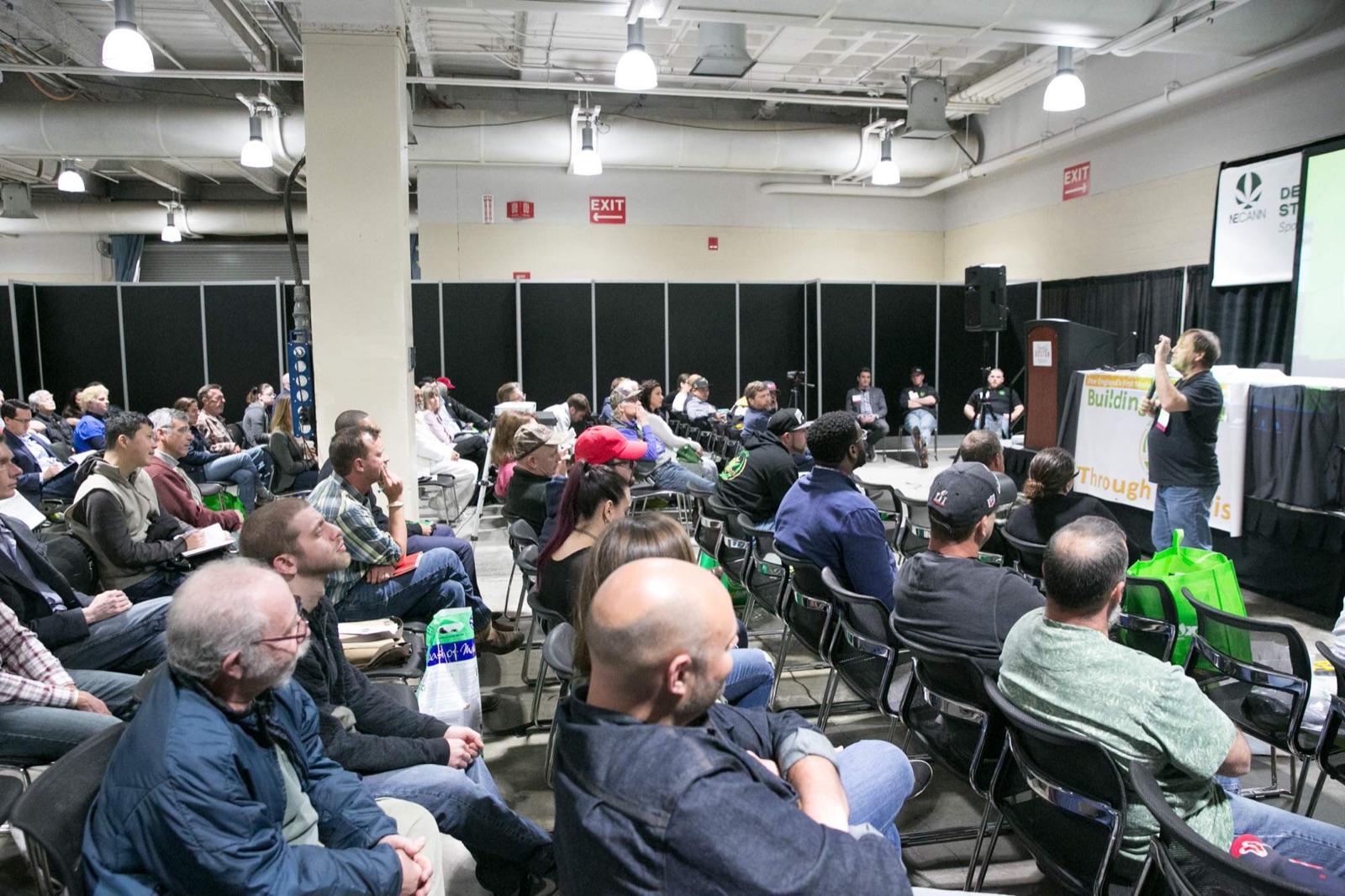 A full room at a NECANN education session