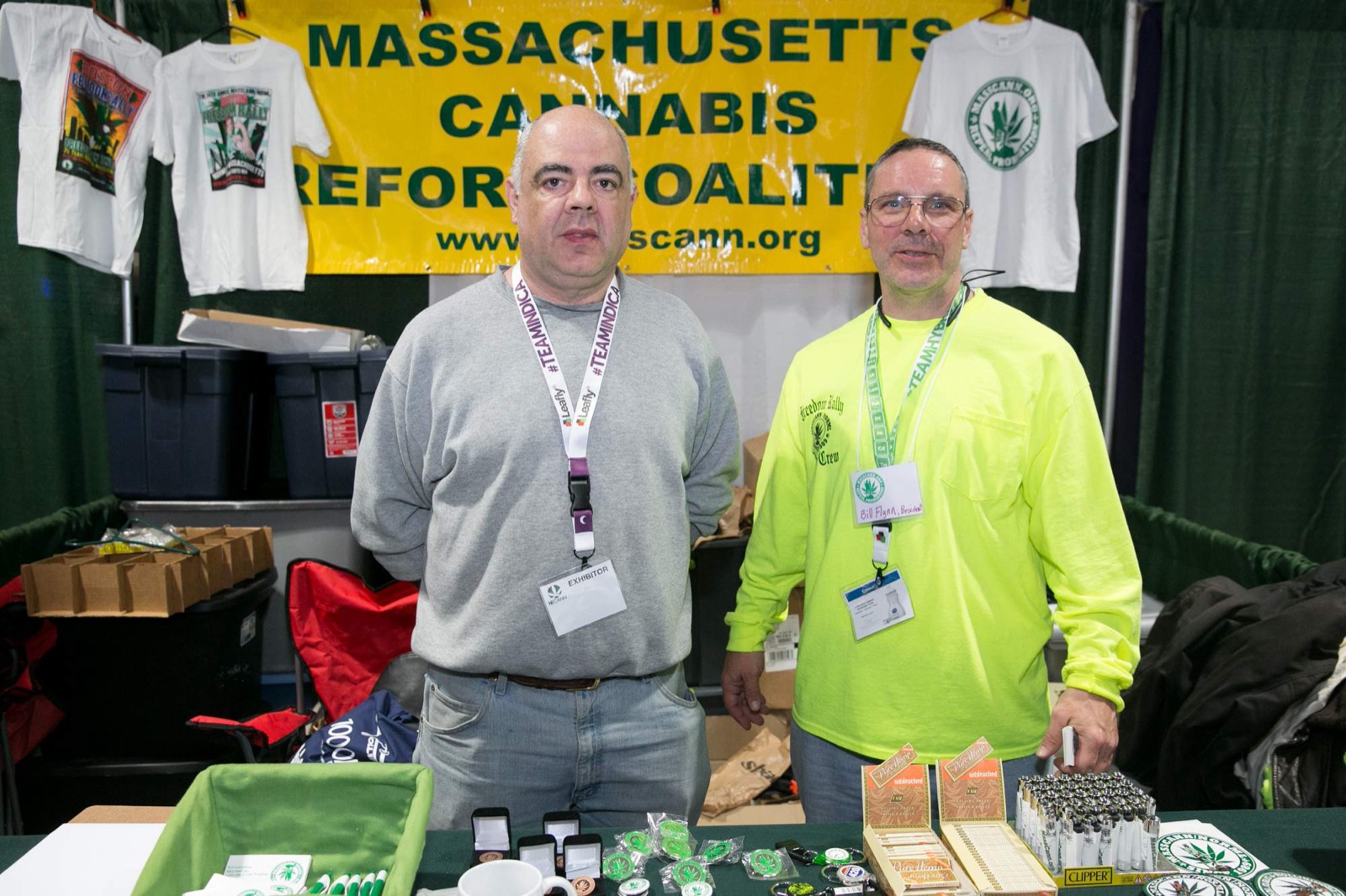 A NECANN exhibitor stand